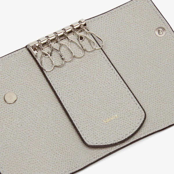 Valextra Key Holder 6 Hooks in Ash Grey | Keys Holder | Luxury Shoes 