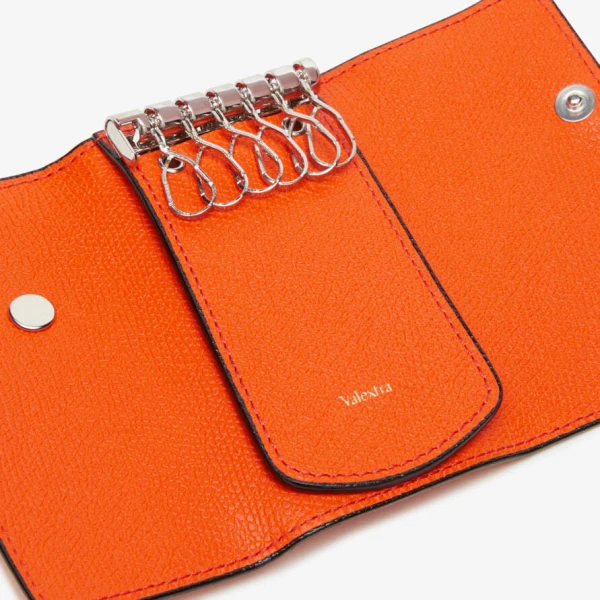 Valextra Key Holder 6 Hooks in Lobster Red | Keys Holder | Luxury Shoes 