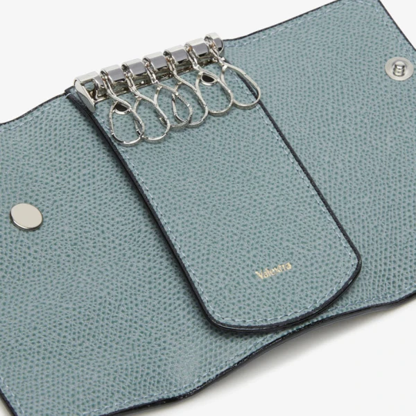 Valextra Key Holder 6 Hooks in Smokey Blue | Keys Holder | Luxury Shoes 