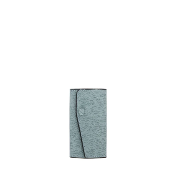 Valextra Key Holder 6 Hooks in Smokey Blue | Keys Holder | Luxury Shoes 