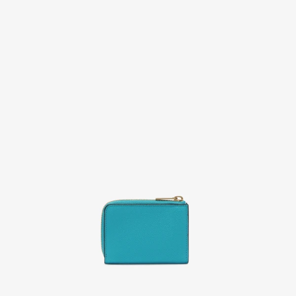 Valextra Key Holder Zip Around in Aquamarine Blue | Keys Holder | Luxury Shoes 