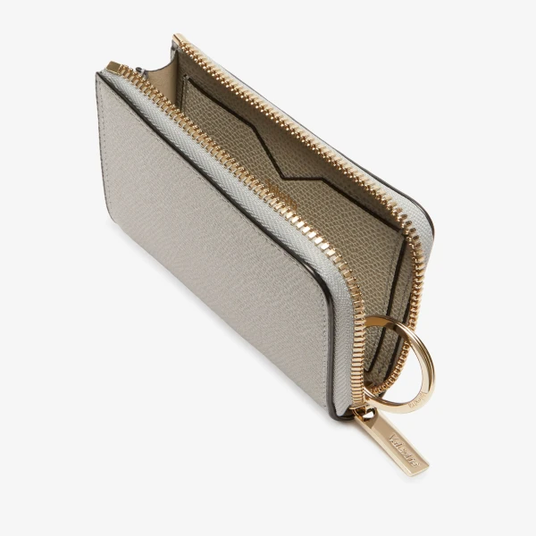 Valextra Key Holder Zip Around in Ash Grey | Keys Holder | Luxury Shoes 