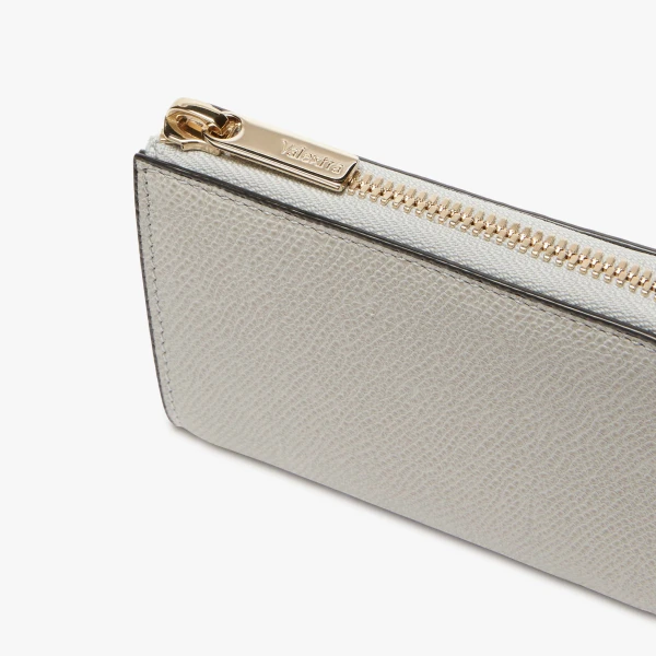 Valextra Key Holder Zip Around in Ash Grey | Keys Holder | Luxury Shoes 