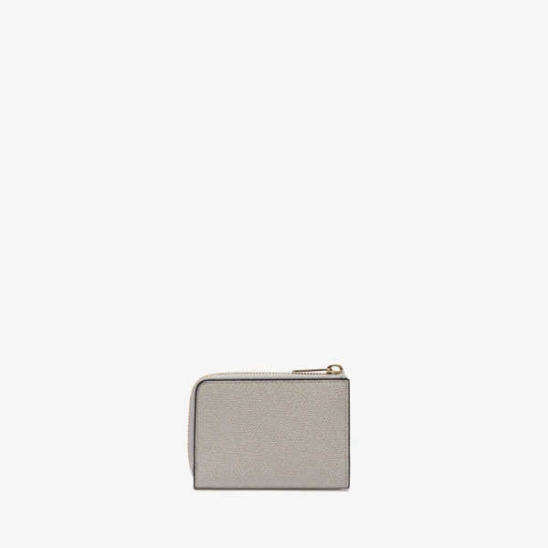 Valextra Key Holder Zip Around in Ash Grey | Keys Holder | Luxury Shoes 