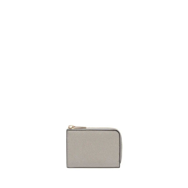 Valextra Key Holder Zip Around in Ash Grey | Keys Holder | Luxury Shoes 