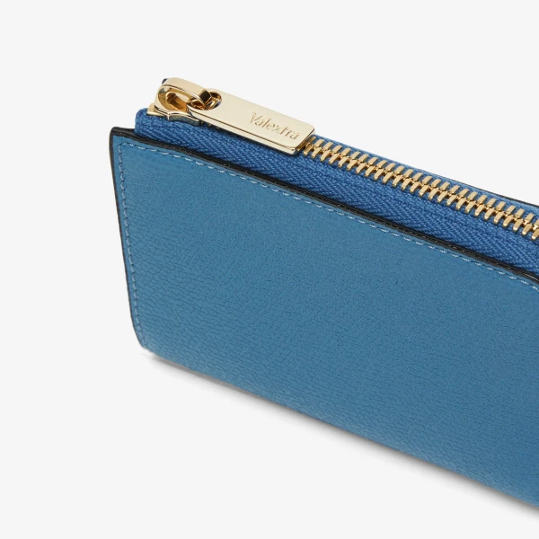 Valextra Key Holder Zip Around in Cobalt Blue | Keys Holder | Luxury Shoes 