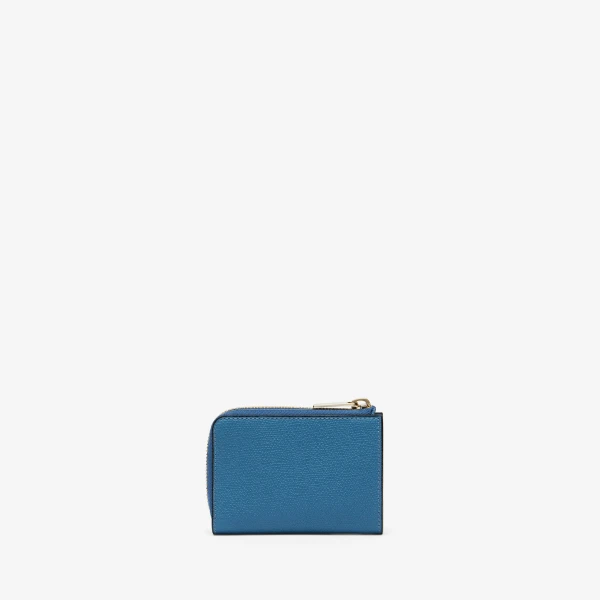 Valextra Key Holder Zip Around in Cobalt Blue | Keys Holder | Luxury Shoes 