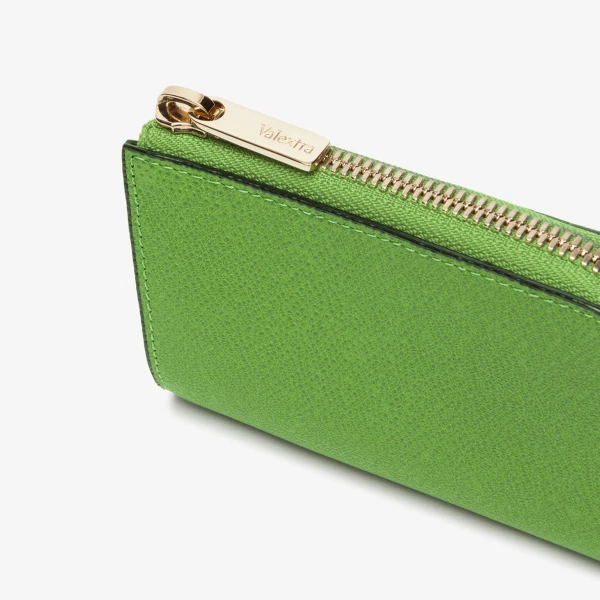 Valextra Key Holder Zip Around in Grass Green | Keys Holder | Luxury Shoes 