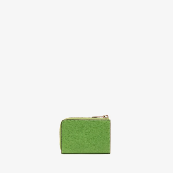 Valextra Key Holder Zip Around in Grass Green | Keys Holder | Luxury Shoes 
