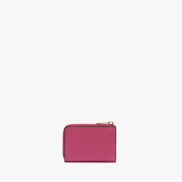 Valextra Key Holder Zip Around in Magenta Red | Keys Holder | Luxury Shoes 