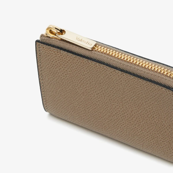 Valextra Key Holder Zip Around in Oyster Brown | Keys Holder | Luxury Shoes 