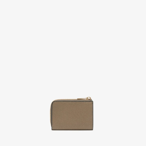 Valextra Key Holder Zip Around in Oyster Brown | Keys Holder | Luxury Shoes 