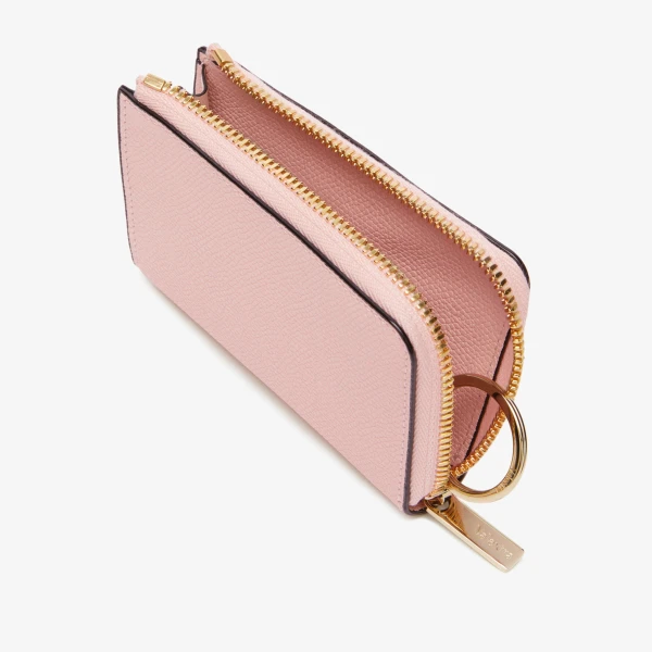 Valextra Key Holder Zip Around in Peony Pink | Keys Holder | Luxury Shoes 