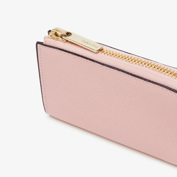 Valextra Key Holder Zip Around in Peony Pink | Keys Holder | Luxury Shoes 