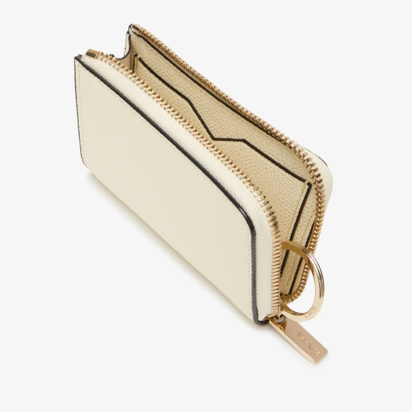 Valextra Key Holder Zip Around in Pergamena White | Keys Holder | Luxury Shoes 