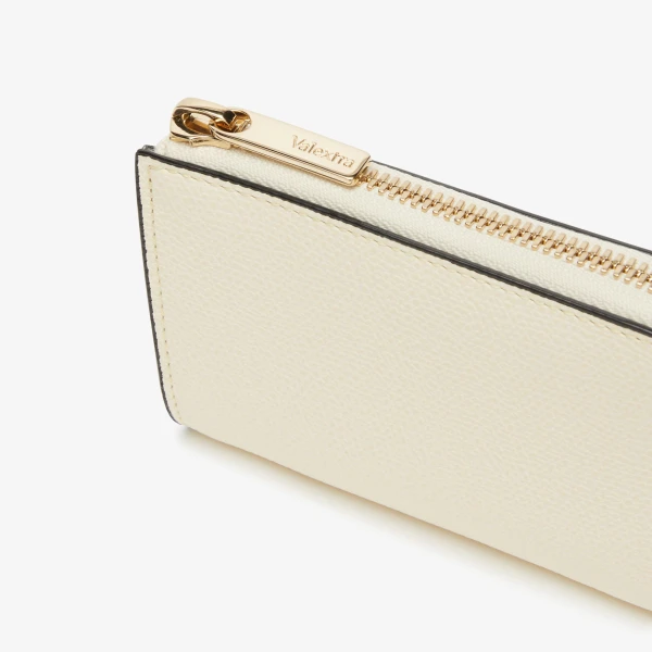 Valextra Key Holder Zip Around in Pergamena White | Keys Holder | Luxury Shoes 