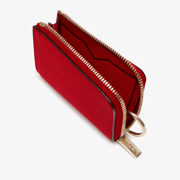 Valextra Key Holder Zip Around in Red | Keys Holder | Luxury Shoes 