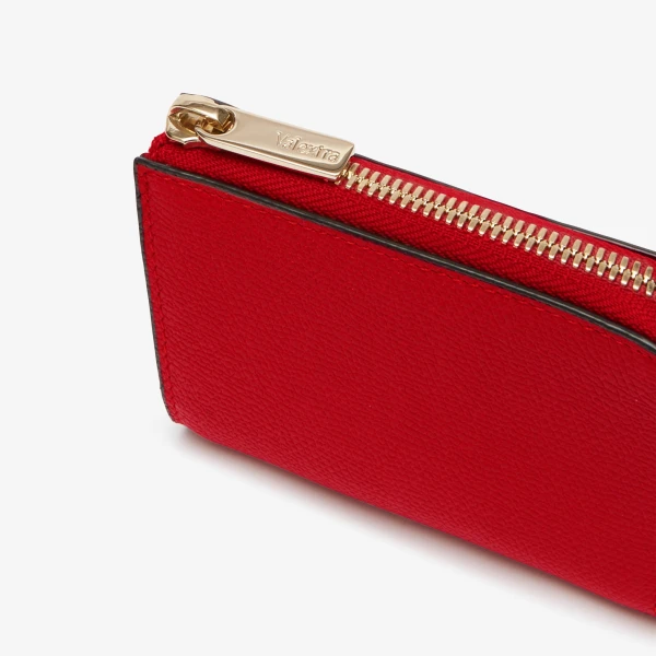 Valextra Key Holder Zip Around in Red | Keys Holder | Luxury Shoes 