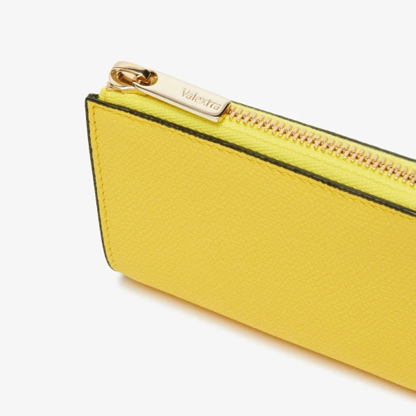 Valextra Key Holder Zip Around in Yellow | Keys Holder | Luxury Shoes 