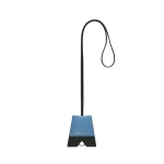 Valextra Key Holder with Lanyard in Nebula Blue and Black | Keys Holder | Luxury Shoes 