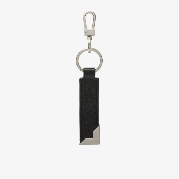 Valextra Key Holder with Metal Corner in Black | Keys Holder | Luxury Shoes 