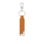 Valextra Key Holder with Metal Corner in Havana Brown | Keys Holder | Luxury Shoes 