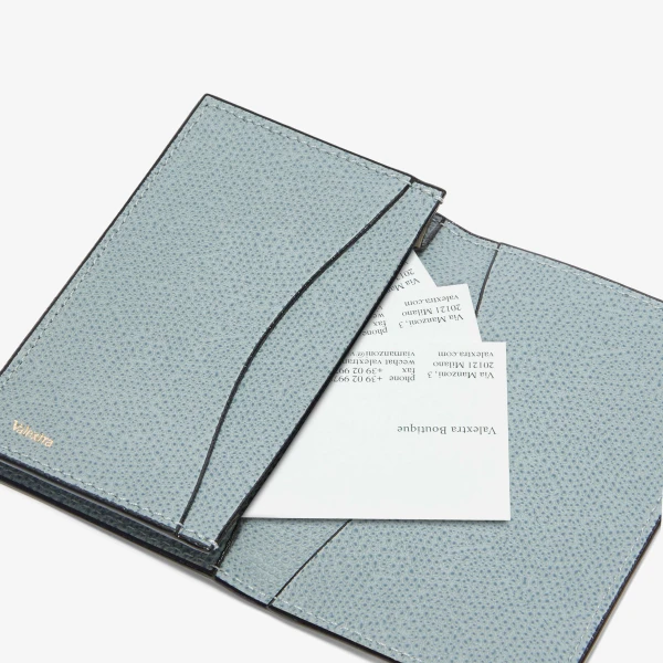 Valextra Lily Card Case Onda in Niagara and Colour Mix | Wallets & Purses | Luxury Shoes 