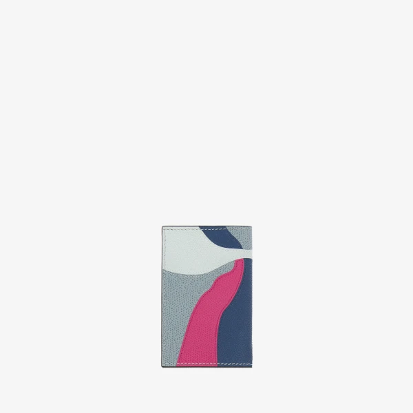 Valextra Lily Card Case Onda in Niagara and Colour Mix | Wallets & Purses | Luxury Shoes 