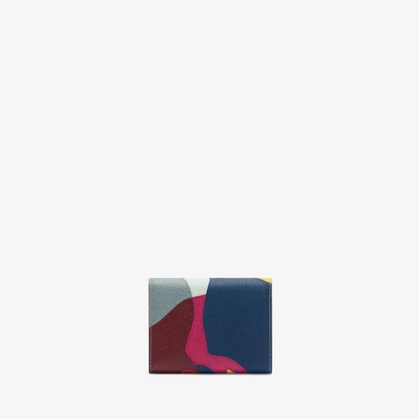 Valextra Lily Iside Fold Wallet in Niagara and Colour Mix | Wallets & Purses | Luxury Shoes 