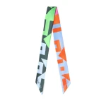 Valextra Love Lines Silk Band in Black and Colour Mix | Scarves | Luxury Shoes 