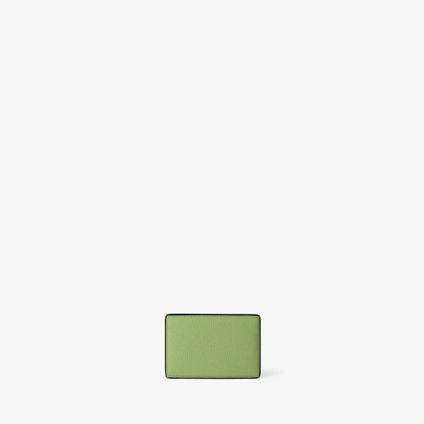 Valextra Magnetic Card Case in Aloe Green | Cases | Luxury Shoes 