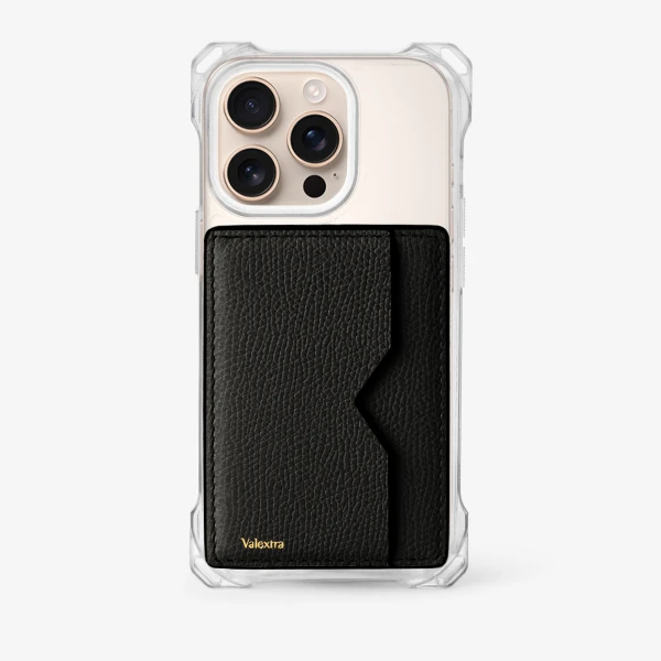 Valextra Magnetic Card Case in Black | Wallets & Purses | Luxury Shoes 