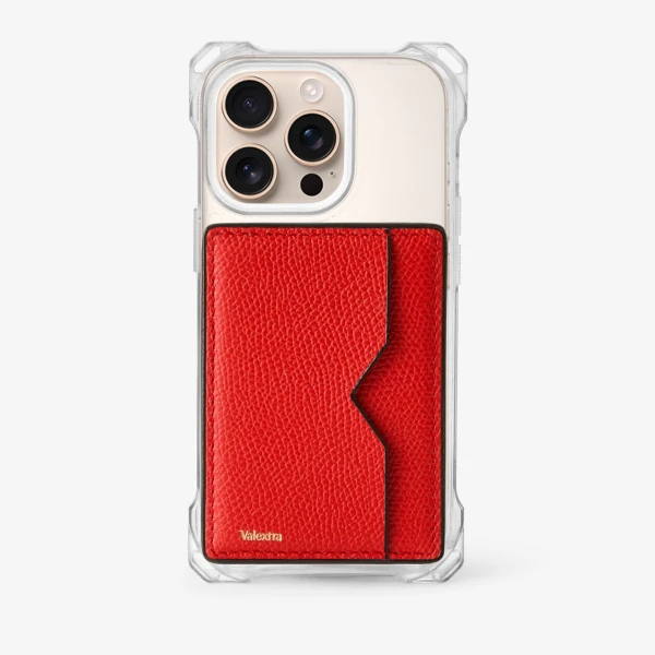 Valextra Magnetic Card Case in Crimson Red | Wallets & Purses | Luxury Shoes 