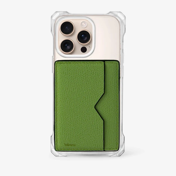 Valextra Magnetic Card Case in Grass Green | Wallets & Purses | Luxury Shoes 