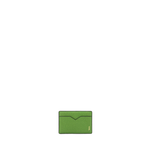 Valextra Magnetic Card Case in Grass Green | Wallets & Purses | Luxury Shoes 