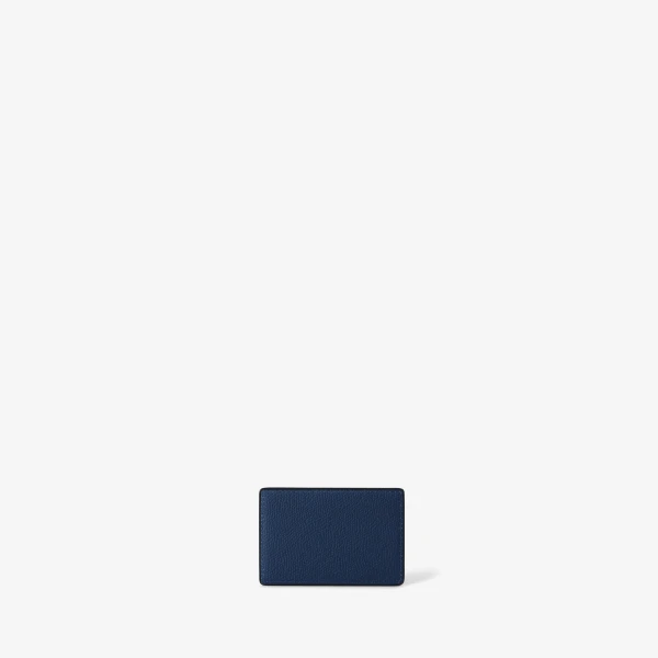 Valextra Magnetic Card Case in Sapphire Blue | Cases | Luxury Shoes 