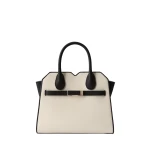 Valextra Milano Chiaroscuro Two Handles Mini Bag in Pergamena White and Black | Mini Bags | Luxury Shoes 