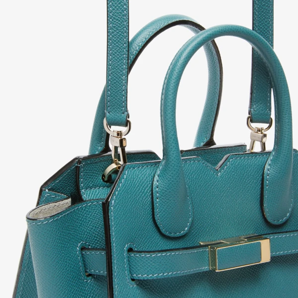 Valextra Milano Crossbody Micro Bag in Bottle Green | Shoulder & Crossbody Bags | Luxury Shoes 