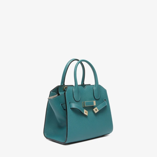 Valextra Milano Crossbody Micro Bag in Bottle Green | Shoulder & Crossbody Bags | Luxury Shoes 