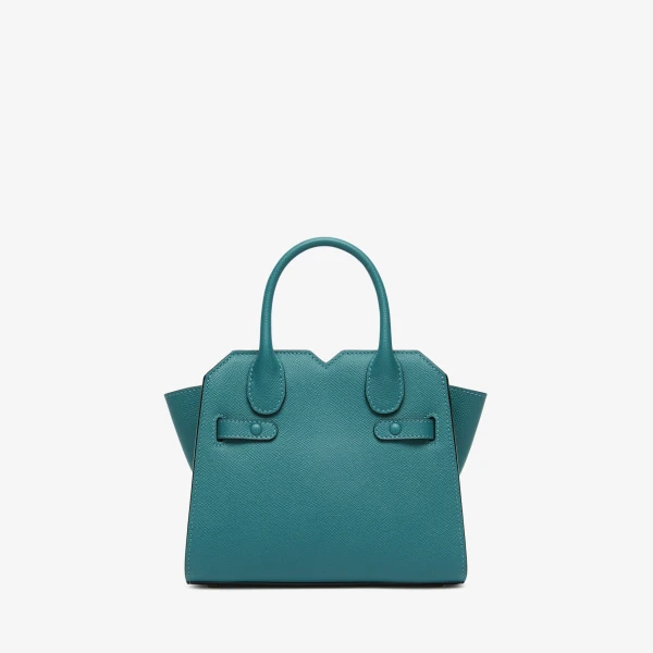 Valextra Milano Crossbody Micro Bag in Bottle Green | Shoulder & Crossbody Bags | Luxury Shoes 