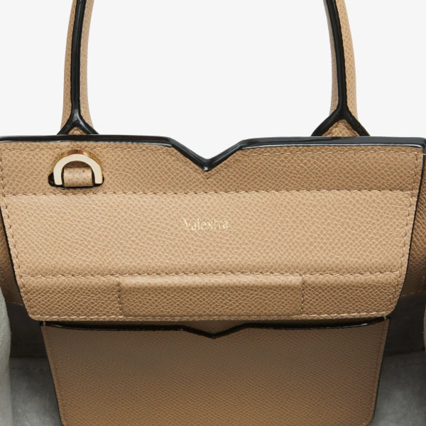 Valextra Milano Crossbody Micro Bag in Cashmere Beige | Shoulder & Crossbody Bags | Luxury Shoes 