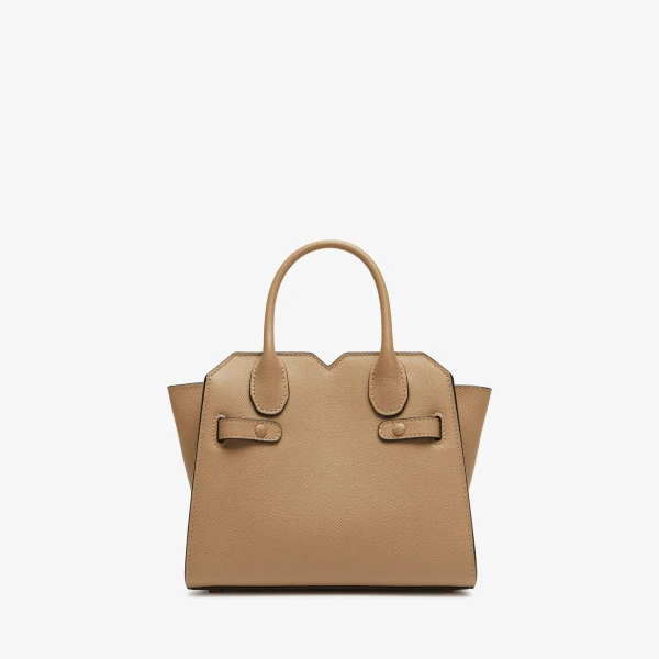 Valextra Milano Crossbody Micro Bag in Cashmere Beige | Shoulder & Crossbody Bags | Luxury Shoes 