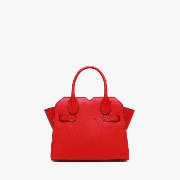 Valextra Milano Crossbody Micro Bag in Crimson Red | Shoulder & Crossbody Bags | Luxury Shoes 
