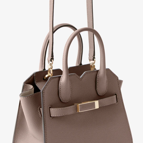 Valextra Milano Crossbody Micro Bag in Sahara Brown | Shoulder & Crossbody Bags | Luxury Shoes 