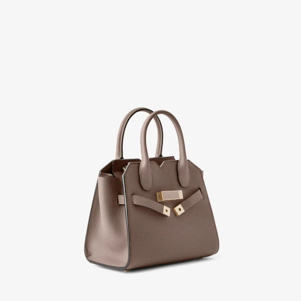 Valextra Milano Crossbody Micro Bag in Sahara Brown | Shoulder & Crossbody Bags | Luxury Shoes 