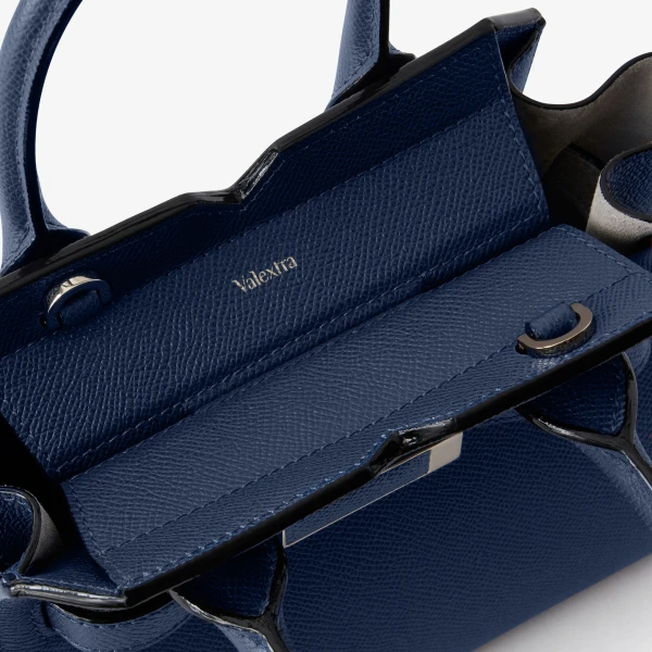 Valextra Milano Crossbody Micro Bag in Sapphire Blue | Shoulder & Crossbody Bags | Luxury Shoes 