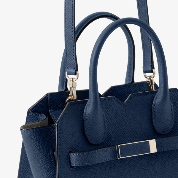 Valextra Milano Crossbody Micro Bag in Sapphire Blue | Shoulder & Crossbody Bags | Luxury Shoes 