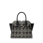 Valextra Milano Flowers Pibiones Two Handles Mini Bag in Grey and Black | Mini Bags | Luxury Shoes 