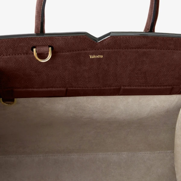 Valextra Milano Senso Two Handles Medium Bag in Chocolate Brown | Totes & Top-Handle Bags | Luxury Shoes 