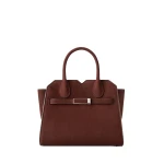 Valextra Milano Senso Two Handles Mini Bag in Chocolate Brown | Mini Bags | Luxury Shoes 